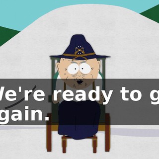 We're ready to go again.
