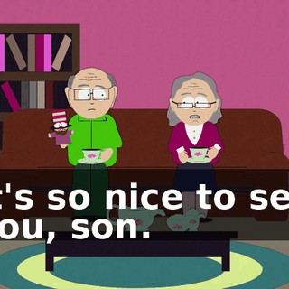 It's so nice to see you, son.