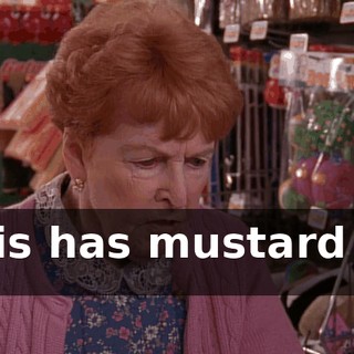 This has mustard on it!