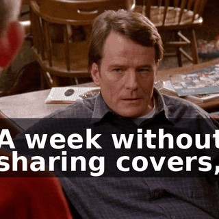 A week without sharing covers,