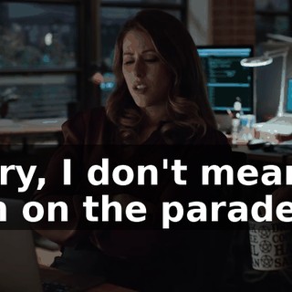 Sorry, I don't mean to rain on the parade.