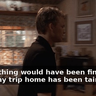 Everything would have been fine, but now my trip home has been tainted.
