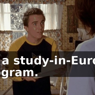 for a study-in-Europe program.