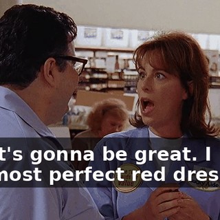 Oh, it's gonna be great. I have the most perfect red dress, I...