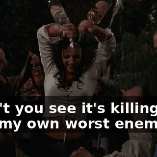♪ Can't you see it's killing me I'm my own worst enemy ♪