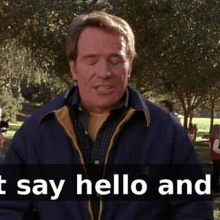 just say hello and go.