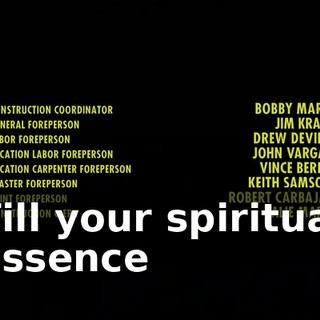 ♪ Till your spiritual essence ♪