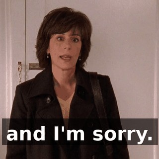 and I'm sorry.