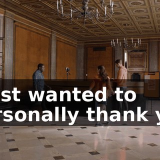 I just wanted to personally thank you