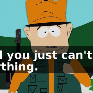 And you just can't kill anything.