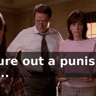 figure out a punish... uh...