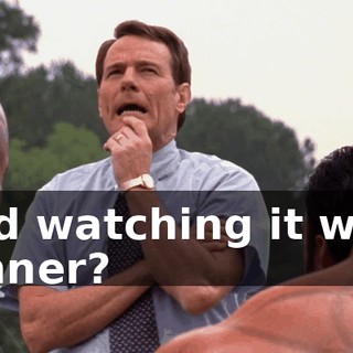 and watching it with dinner?