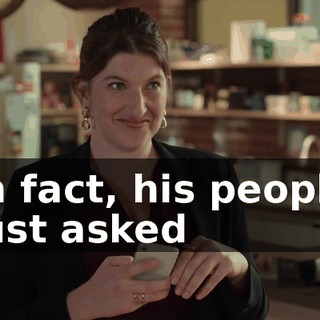 In fact, his people just asked