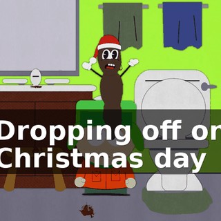 ♪ Dropping off on Christmas day ♪