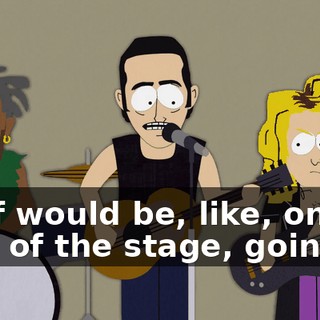 Chef would be, like, on the side of the stage, going,