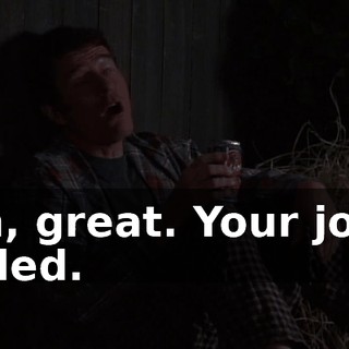 Oh, great. Your joke killed.