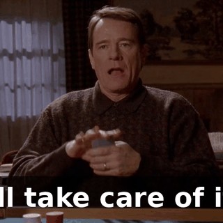 I'll take care of it.