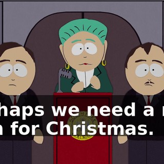 Perhaps we need a new icon for Christmas.