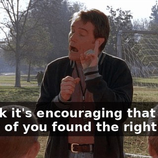 I think it's encouraging that so many of you found the right field.