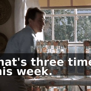 That's three times this week.