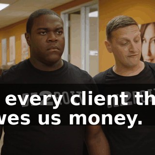 of every client that owes us money.