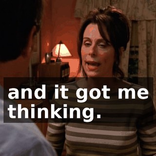 and it got me thinking.