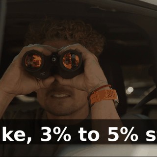 for, like, 3% to 5% stake,