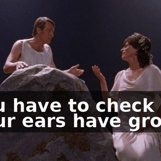 ♪ You have to check if your ears have grown ♪