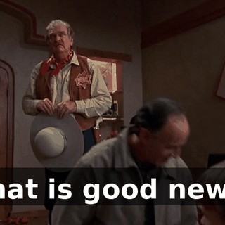 That is good news.