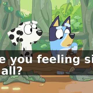 Are you feeling sick at all?