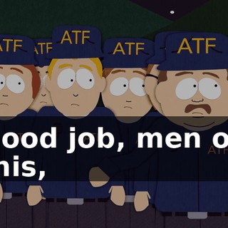 Good job, men on this,