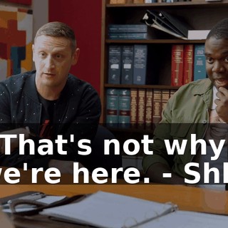 - That's not why we're here. - Shh.