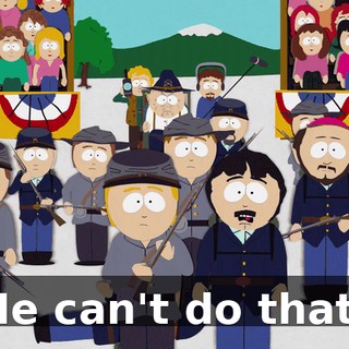 He can't do that!