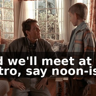 and we'll meet at the bistro, say noon-ish?