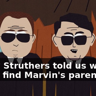 Sally Struthers told us where we'd find Marvin's parents!