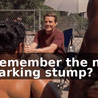 Remember the no parking stump?