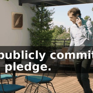 to publicly commit to the pledge.