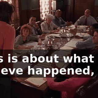 This is about what you believe happened,