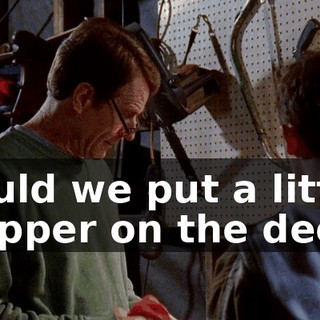 Could we put a little skipper on the deck?