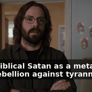 the biblical Satan as a metaphor for rebellion against tyranny,