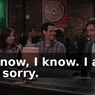 I know, I know. I am so sorry.