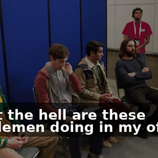 What the hell are these gentlemen doing in my office?