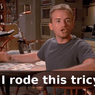 So, I rode this tricycle