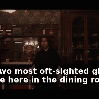 our two most oft-sighted ghosts reside here in the dining room,