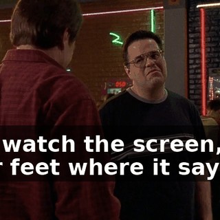 Just watch the screen, put your feet where it says.