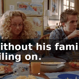 without his family piling on.