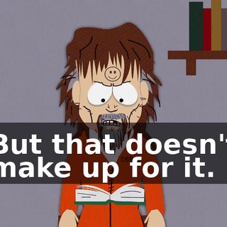 But that doesn't make up for it.