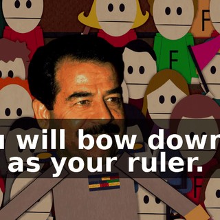 You will bow down to me as your ruler.