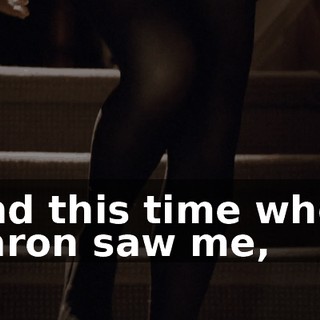 And this time when Aaron saw me,