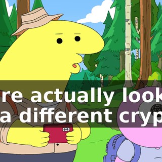We're actually looking for a different cryptid